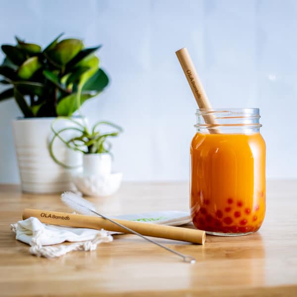 Paille en bambou pour Smoothies