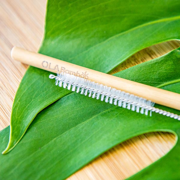 Straw cleaning brush