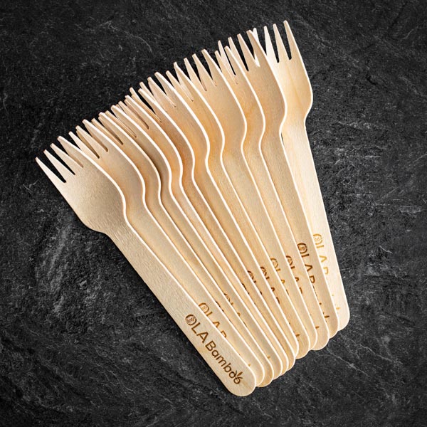 Disposable wooden utensils