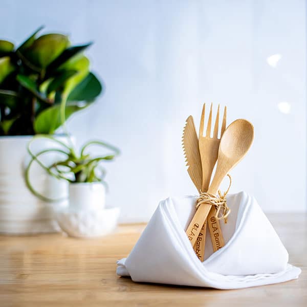 Reusable bamboo utensils