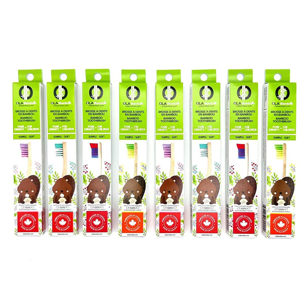 Economy pack of 8 kids toothbrushes