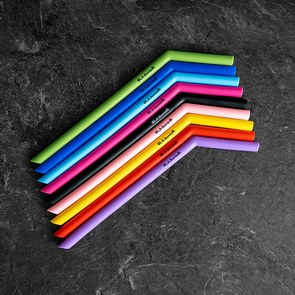 Reusable silicone straw